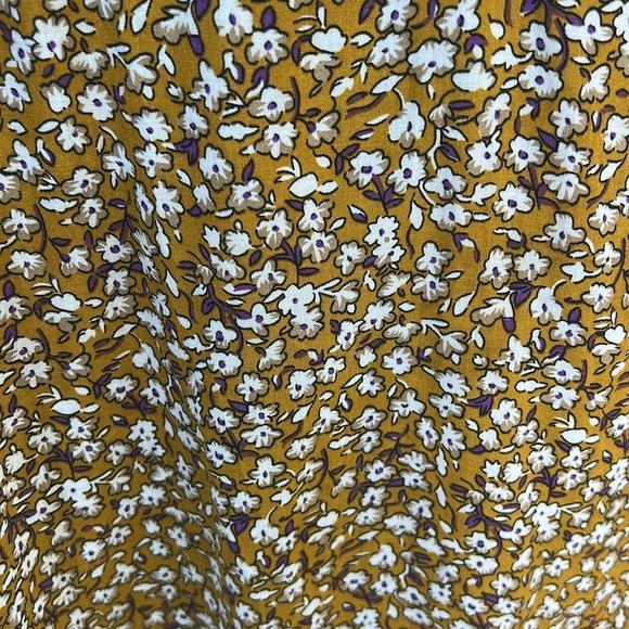 POL Brown Floral Mixed Print High Low Boho Mini Dress Size Large - Picture 16 of 16